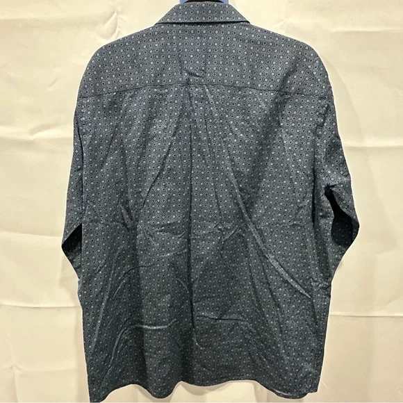 Johnston & Murphy Blue Patterned Casual Shirt - Picture 3 of 4